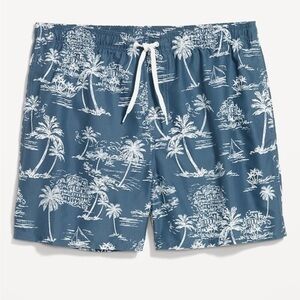 Old Navy Printed Woven 7 inch Swim Trunks Size large